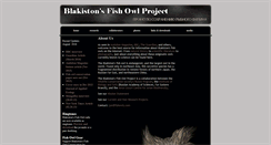 Desktop Screenshot of fishowls.com
